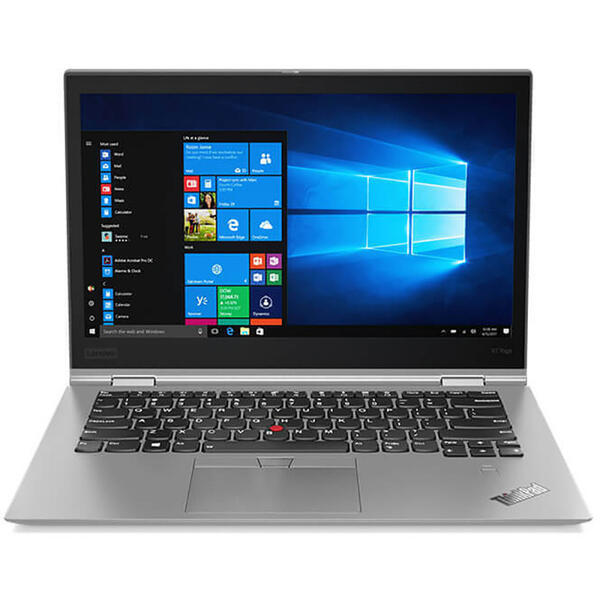 Laptop Lenovo ThinkPad X1 Yoga (3nd Gen), WQHD IPS Touch, Intel Core i5-8250U, 8 GB, 512 GB SSD, Microsoft Windows 10 Pro, Argintiu