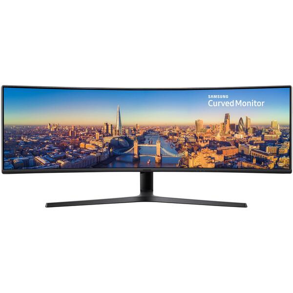 Monitor Samsung LC49J890DK, 48.9 inch, Curbat, Ultra Wide, 144Hz, Display Port, Negru