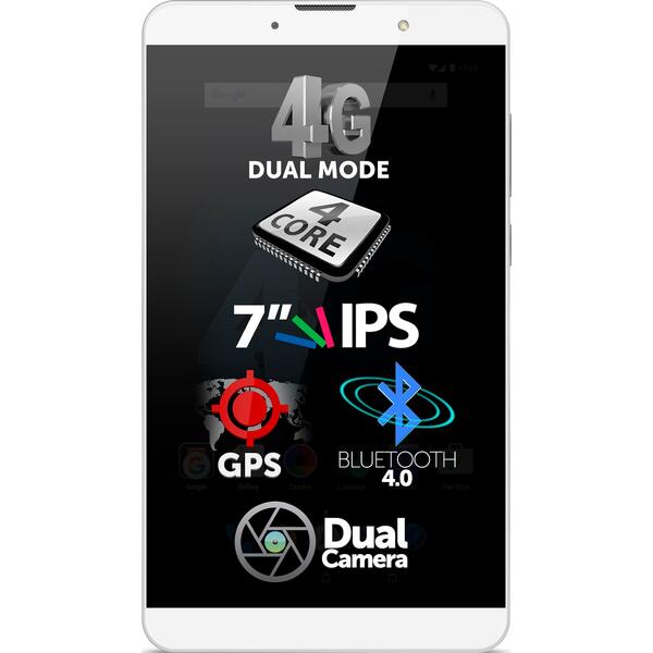 Tableta Allview Viva H701, 7 inch, 1 GB RAM, 8 GB, Alb