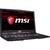 Laptop MSI GE63 Raider RGB 8SE, FHD 140 Hz, Intel Core i7-8750H, 16 GB, 1 TB + 256 GB SSD, Free DOS, Negru