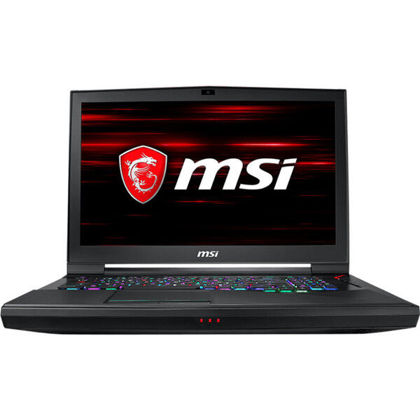 Laptop MSI GT75 Titan 8SG, FHD 144 Hz, Intel Core i9-8950HK, 64 GB, 1 TB + 2 x 512 GB SSD, Microsoft Windows 10 Pro, Negru