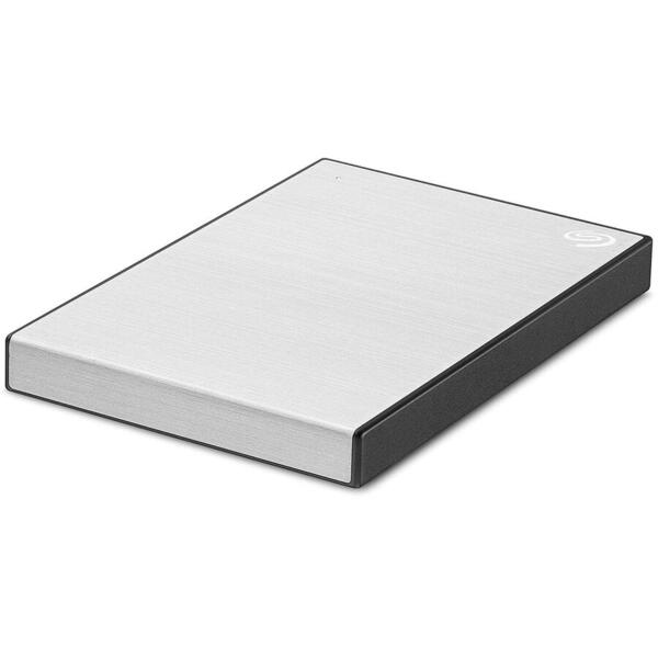 Hard Disk extern Seagate Backup Plus Slim, 2 TB, 2.5 inch, USB 3.0, Argintiu