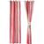 Set de 2 draperii Heinner Home HR-DR140-RED01, bumbac, 140x270 cm, dungi rosii