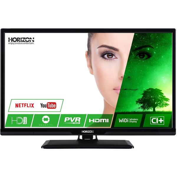 Televizor Horizon 24HL7130H Seria HL7130H, Smart TV, 61 cm, HD Ready, Negru