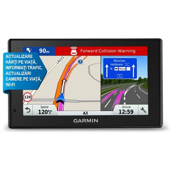 GPS Garmin DriveAssist 51 LMT-D, 5 inch, Harta Europa, Camera video integrata