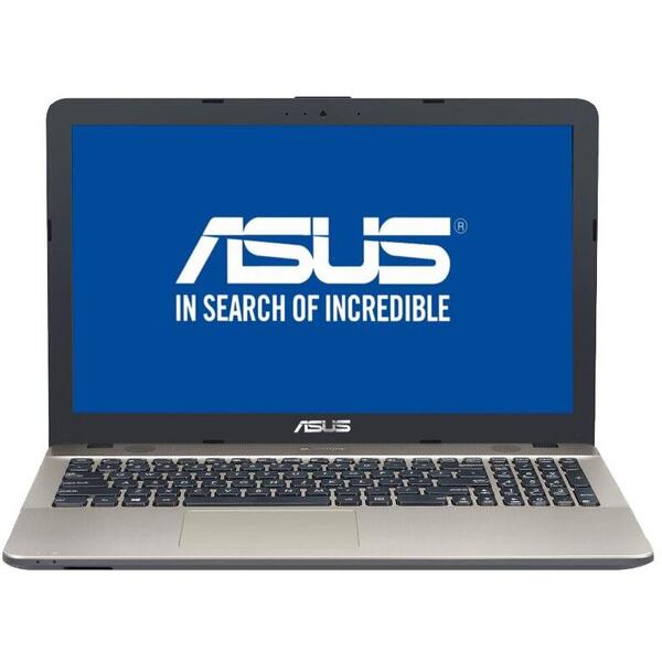Laptop Laptop ASUS X541UA cu procesor Intel® Core™ i3-7100U 2.40 GHz, Kaby Lake, 15.6", Full HD, 4GB, 1TB, Intel® HD graphics 620, Endless OS, Chocolate Black
