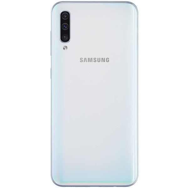 Telefon mobil Samsung Galaxy A50, Dual SIM, 128GB, 4GB RAM, 4G, Alb