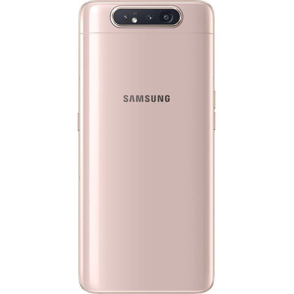 Telefon mobil Samsung Galaxy A80, Dual SIM, 128GB, 8GB RAM, 4G, Auriu