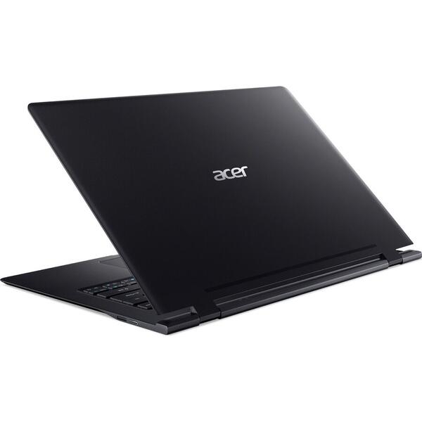 Laptop Acer Swift 7 SF714-51, FHD Touch, Intel Core i7-7Y75, 8 GB, 256 GB SSD, Microsoft Windows 10 Home, Negru