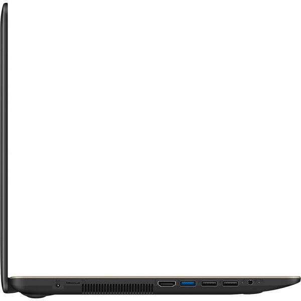 Laptop Asus VivoBook 15 X540UA, FHD, Intel Core i5-8250U, 4 GB, 1 TB, Endless OS, Negru / Maro