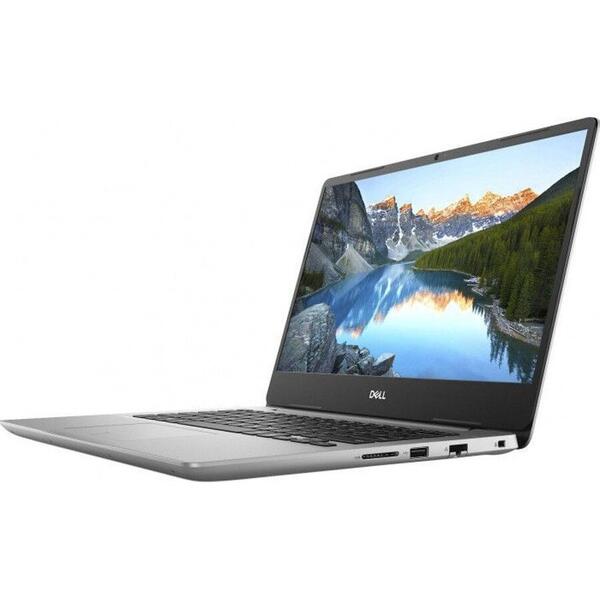 Laptop Dell Inspiron 5480, FHD, Intel Core i5-8265U, 8 GB, 256 GB SSD, Linux, Argintiu