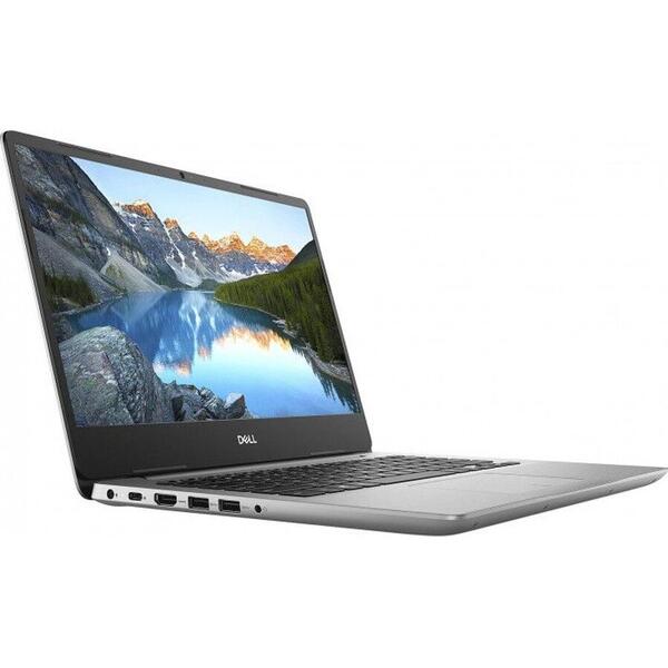 Laptop Dell Inspiron 5480, FHD, Intel Core i7-8565U, 16 GB, 1 TB + 128 GB SSD, Linux, Argintiu