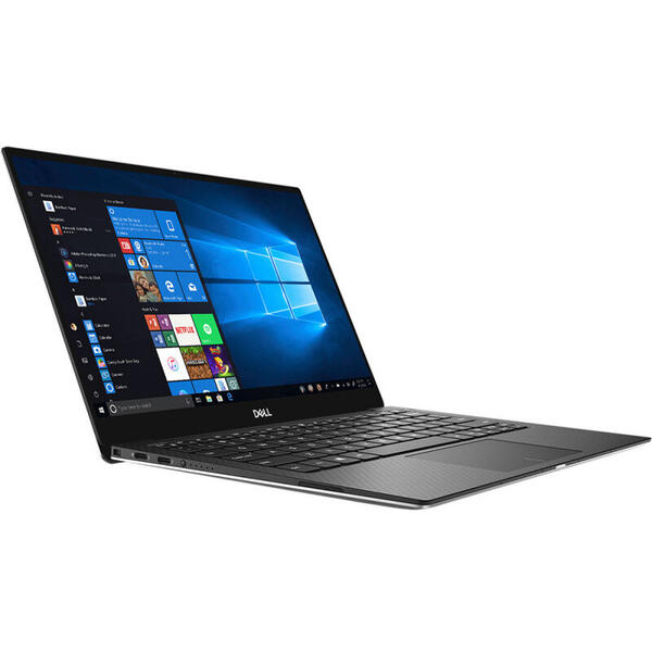 Laptop Dell XPS 13 (9380), UHD InfinityEdge Touch, Intel Core i7-8565U, 16 GB, 512 GB SSD, Microsoft Windows 10 Pro, Negru / Argintiu