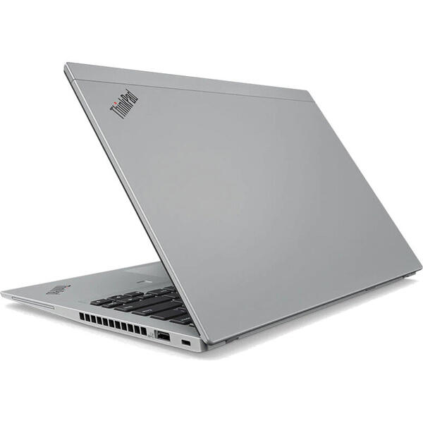 Laptop Lenovo ThinkPad T490s, FHD IPS, Intel Core i5-8265U, 8 GB, 256 GB SSD, Microsoft Windows 10 Pro, Argintiu