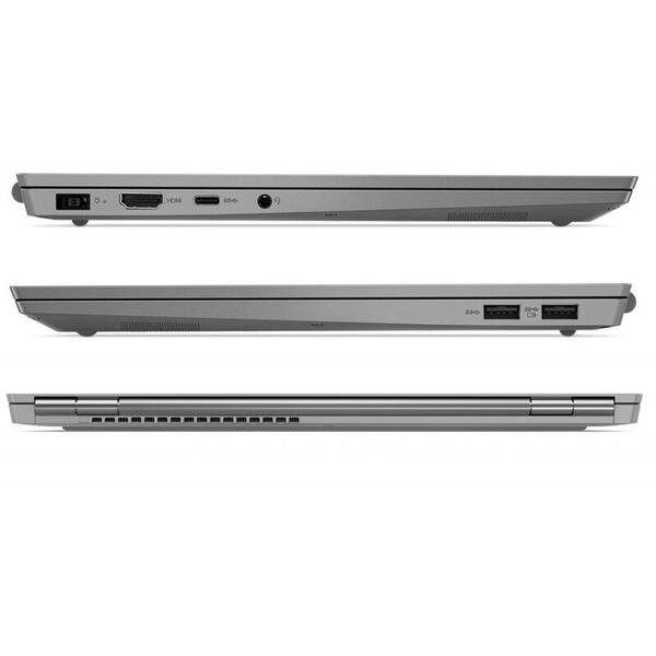 Laptop Lenovo ThinkBook 13s-IWL, FHD IPS, Intel Core i7-8565U, 16 GB, 512 GB SSD, Microsoft Windows 10 Pro, Gri