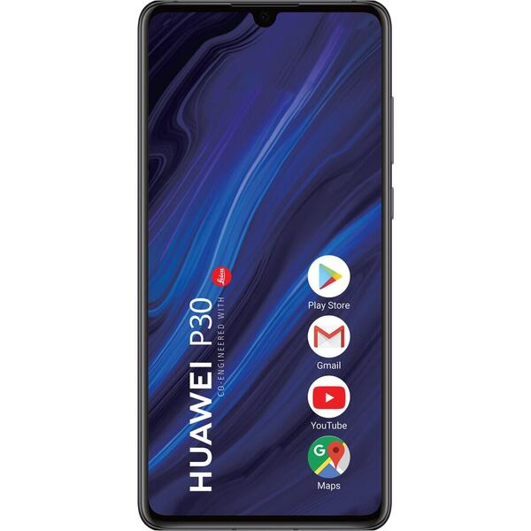 Telefon mobil Huawei P30, 6.1 inch, 6 GB RAM, 128 GB, Negru