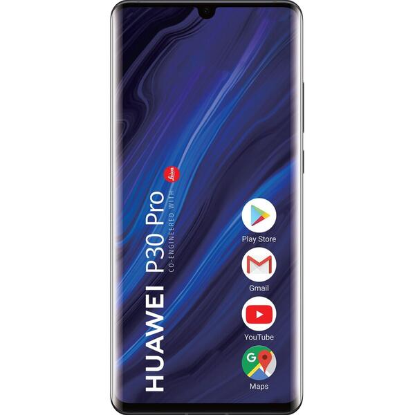Telefon mobil Huawei P30 Pro, 6.47 inch, 6 GB RAM, 128 GB, Negru