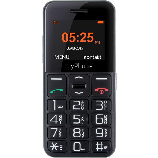 Telefon mobil myPhone Halo Easy, 1.77 inch, Bluetooth, Negru