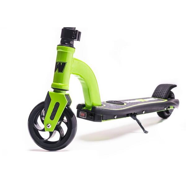 Trotineta electrica Freewheel Rider Kids, Viteza 12 km/h, Autonomie 6 km, Motor 150 W, Roti 5.5 inch, Timp incarcare 2-3h, Verde