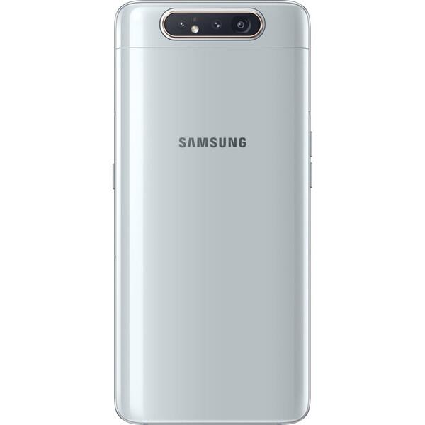 Telefon mobil Samsung Galaxy A80, Dual SIM, 128GB, 8GB RAM, 4G, Ghost White