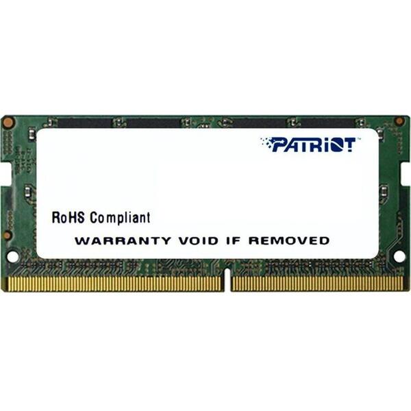Memorie Patriot PSD48G240081S SODIMM, DDR4, 8GB, 2400Mhz, CL17, 1.2V