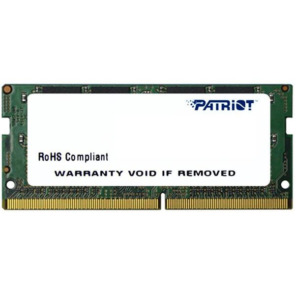 Memorie Patriot PSD44G240082S, DDR4, 4GB, 2400 Mhz, CL17, 1.2V
