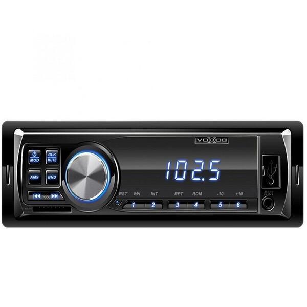 Player auto SAL FM-USB-SD-AUX, FM auto, MP3 player, USB, Ecran LED albastru