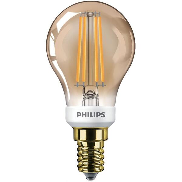 Bec Philips E14, 8718696814154, LED Vintage, 5W (32W), 350 lm, 2200K, Flacara