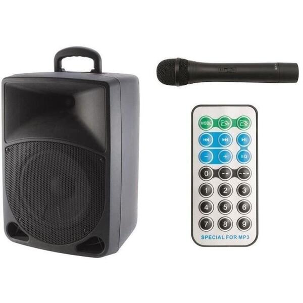 Boxa Portabila Activa Sal PAB 20A, Bluetooth, Radio FM, USB/SD/SDHC/MMC , Hi-Fi, Karaoke, Bass-Reflex