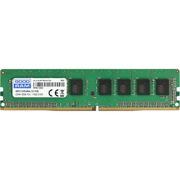 Memorie GoodRam GR2400D464L17/16G, DIMM, DDR4, 16GB, 2400MHz, CL17, 1.2V