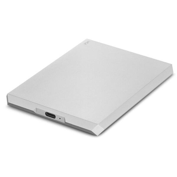 Hard Disk extern LaCie Mobile Drive, 1TB, 2.5 inch, USB Type-C, Argintiu