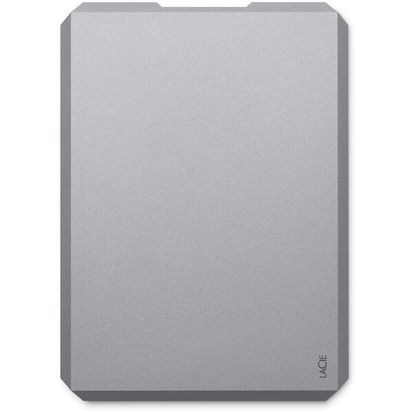 Hard Disk extern LaCie Mobile Drive, 2TB, 2.5 inch, USB Type-C, Gri