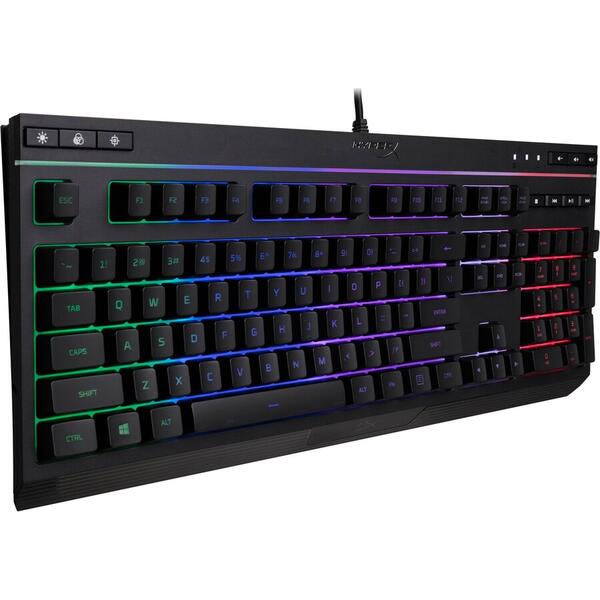 Tastatura Kingston HyperX Alloy Core, Fir detasabil, Iluminata, Negru