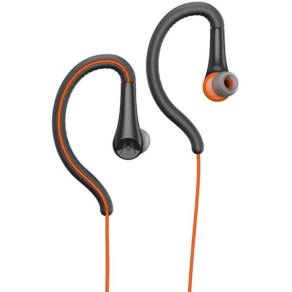 Casti Motorola Earbuds Sport In-Ear, Negru / Portocaliu