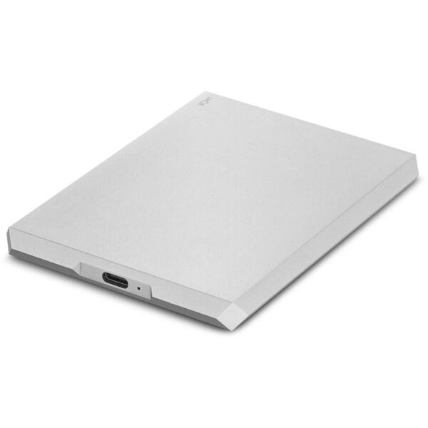 Hard Disk extern LaCie Mobile Drive, 5 TB, 2.5 inch, USB Type-C, Argintiu