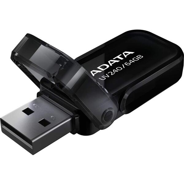 Memory stick Adata AUV240-64G-RBK, USB 2.0, 64 GB, Negru