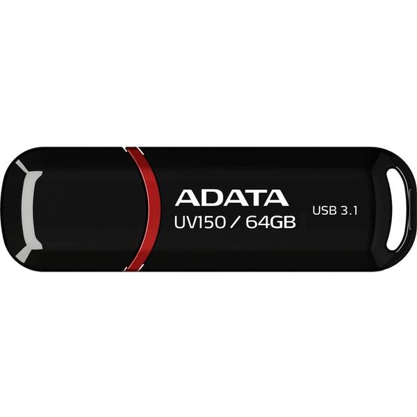 Memory stick Adata AUV150-64G-RBK, 64 GB, USB 3.0, Negru