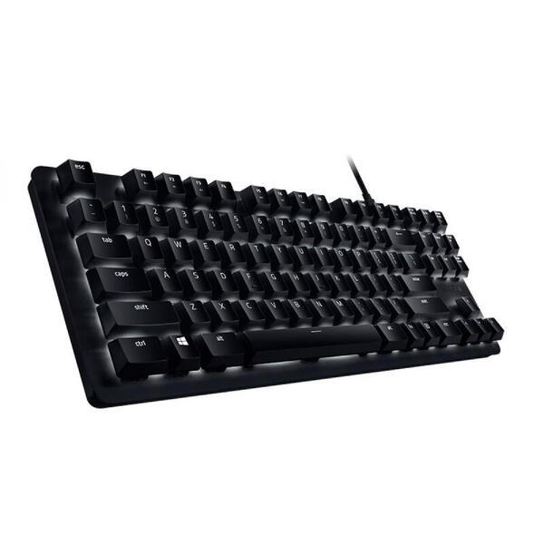 Tastatura Razer Gaming mecanica BlackWidow Lite, USB, Switch orange, Iluminare alb, Negru