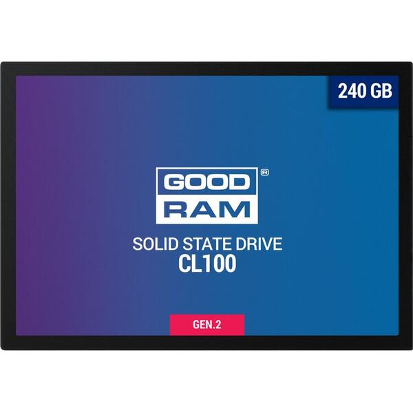 SSD GoodRam SSDPR-CL100-240-G2, 240 GB, 2.5 inch, SATA III
