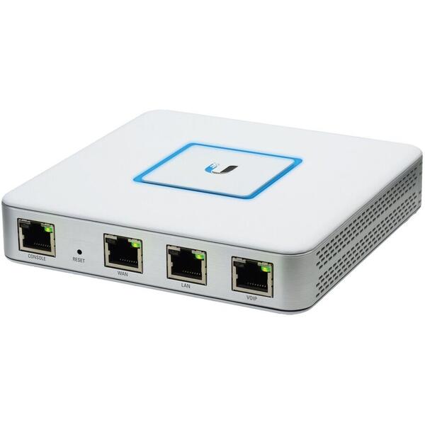 Router UbiQuiti UniFi Security Gateway 2 x LAN Gigabit, 1 x RJ45, 512 MB, Alb