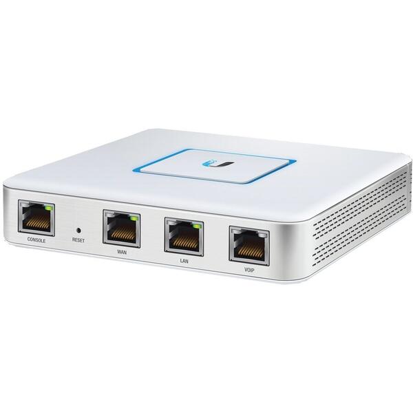 Router UbiQuiti UniFi Security Gateway 2 x LAN Gigabit, 1 x RJ45, 512 MB, Alb