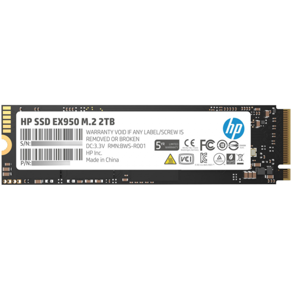 SSD HP 5MS24AA#ABB, EX950, 2TB, M.2, PCIe Gen 3 (8Gb/s)