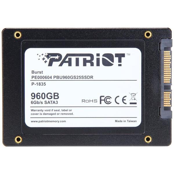 SSD Patriot Burst, 960 GB, 2.5 inch, SATA III, PBU960GS25SSDR
