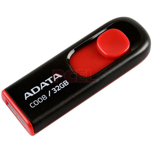 Memory stick Adata AC008-32G-RKD, 32 GB, USB 2.0, Negru
