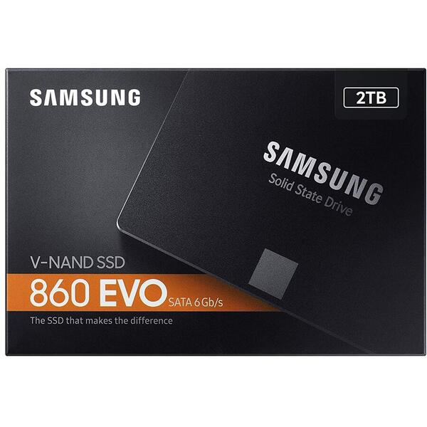 SSD Samsung 860 EVO, 2 TB, 2.5 inch, SATA III, MZ-76E2T0B/EU