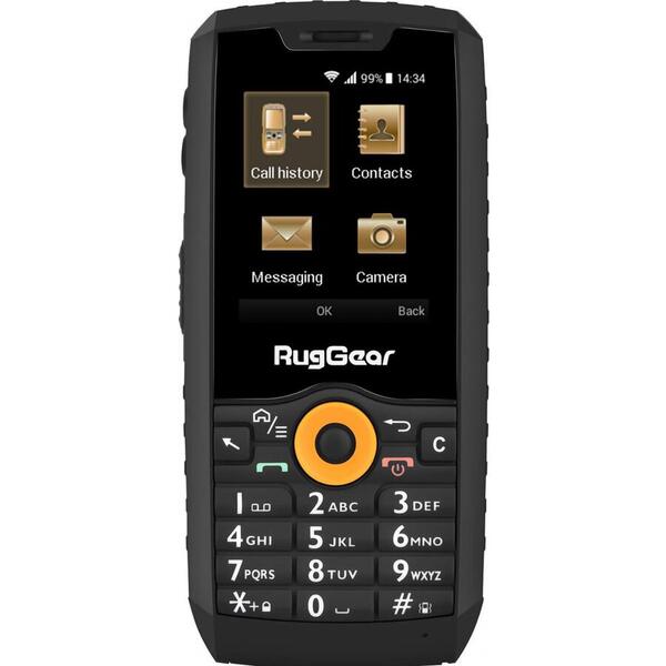 Telefon mobil RugGear RG150, Dual SIM, 2.4 inch, 3G, Negru