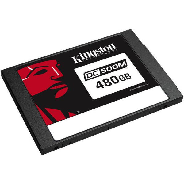 SSD Kingston SEDC500M/480G, DC500M, 480GB, SATA 3.0 (6GB/s), 555MBs/520MBs