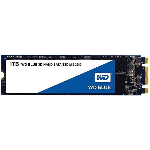 SSD Western Digital WD Blue, 1 TB, SATA III, M.2 2280, WDS100T2B0B
