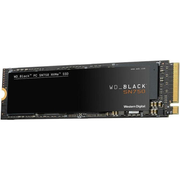 SSD Western Digital WDS500G3X0C, Black SN750, 500GB, M.2 2280 PCI Express, 3100/1600MB/s