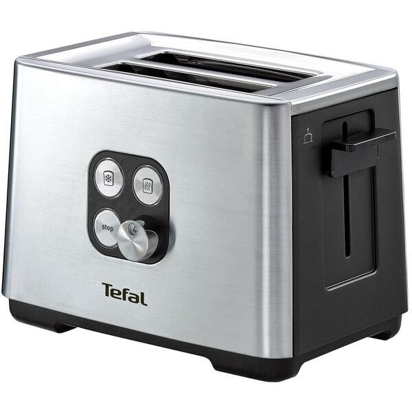 Toaster Tefal Equinox TT420D30, 900 W, 7 nivele de putere, Negru/Inox